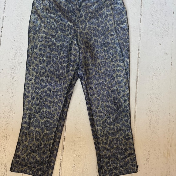 Ganni Metallic Leopard Capris *first photo is style reference only* - Picture 8 of 8
